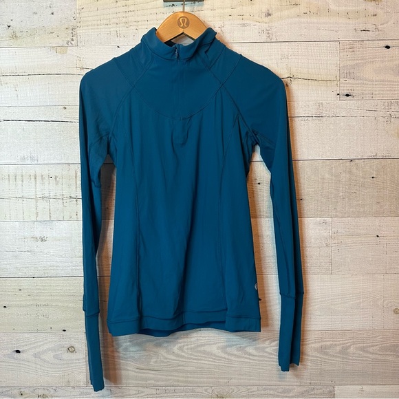 Lululemon Sunaway Runaway 1/2 Zip Tofino Teal - Picture 7 of 12